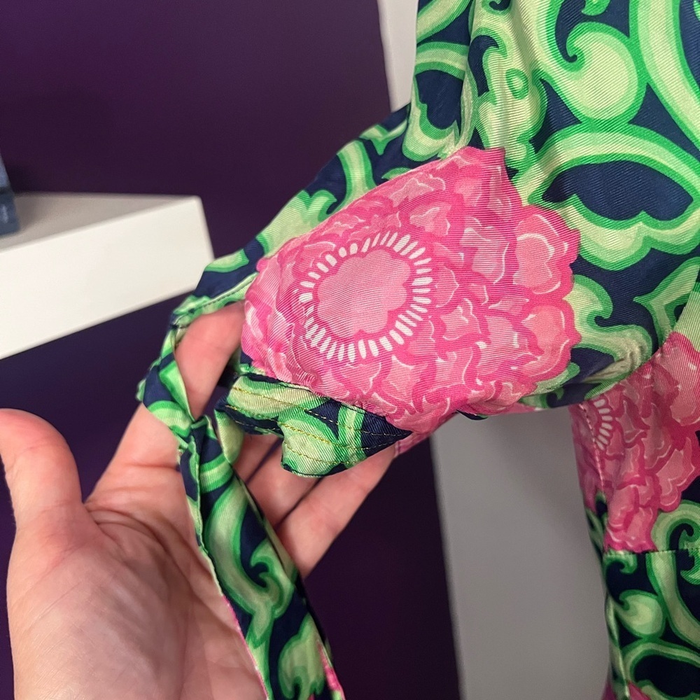 Lilly Pulitzer Short Sleeve Floral Print Dress - Picture 4 of 10